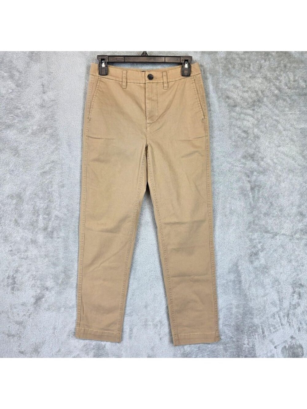 J.Crew Pants Womens 00 Beige Twill Slim Tapered Chino Stretch Ankle Work Office